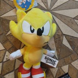 Brand New Sonic The The Hedgehog Supersonic Plush