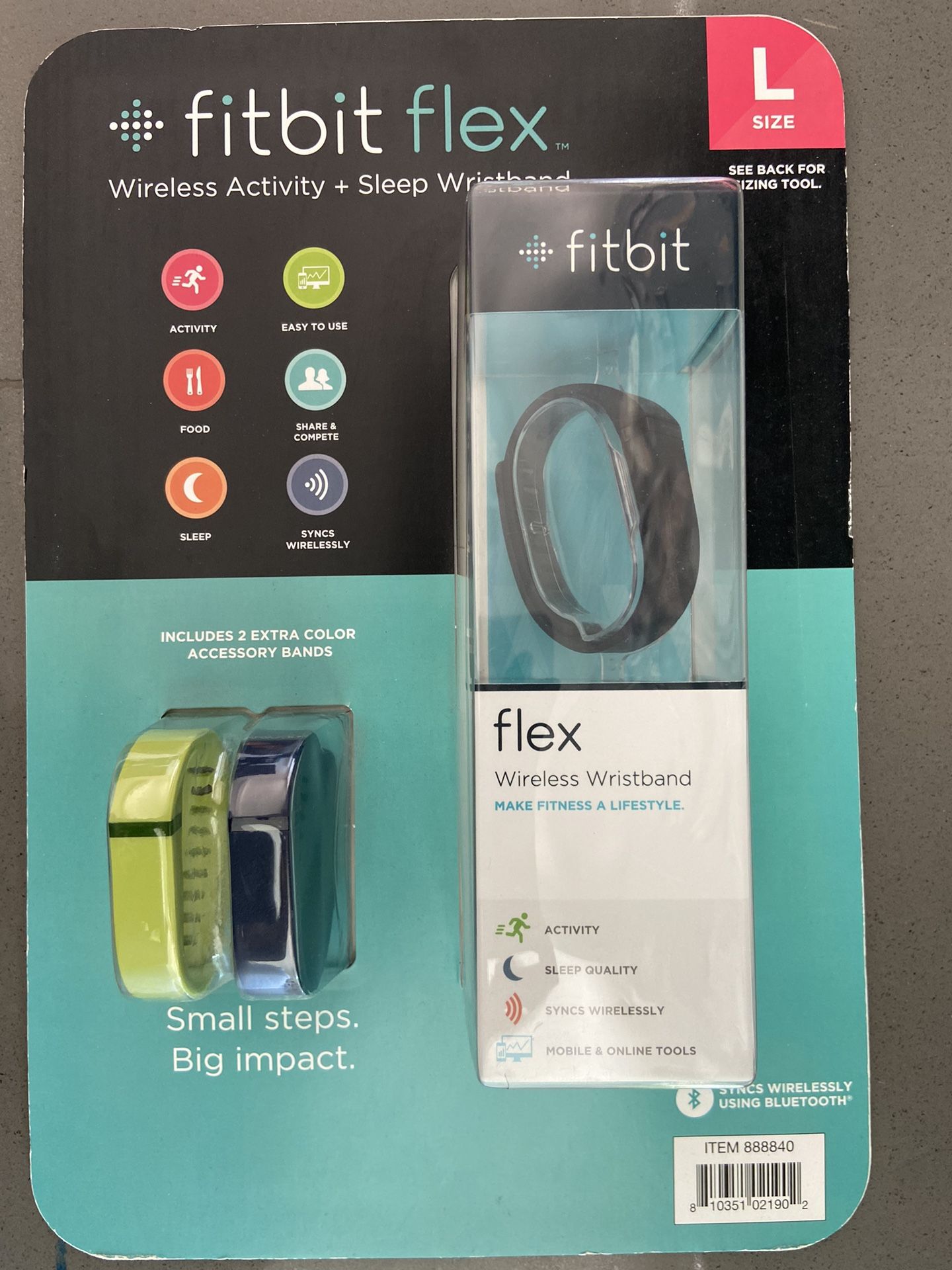 Fitbit Flex + Color Accessory Bands. NEW!