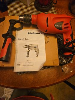 Stalwart 2-in-1 Impact Driver Power Drill - 5.0 Amp 120 Volt Hammer Drill Electric