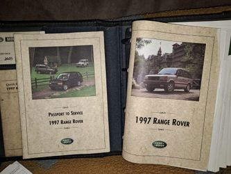 reply 
  
⚐
 

1997 Land Rover Range Rover Owner's Manual Portfolio