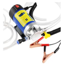 Oil Pump 12V 100W, Oil Extractor Pump for Engine Oil Change, Electric Fluid Transfer Pump for Motor Oil, Gear Oil, Transmission Fluid Removal, Self-Pr