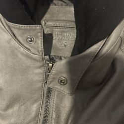 Calvin Klein Leather Jacket XL