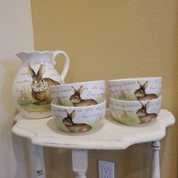 Bunny Bolws And Ceramic  Claw