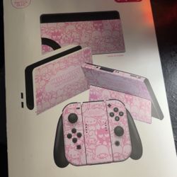 Hello Kitty Nintendo Switch Skin And Purple Case