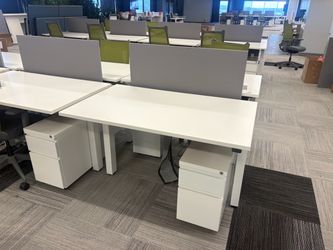 AMQ electric sit-stand workstations $495ea