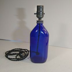Vintage Phillips Bottle Repurposed Lamp