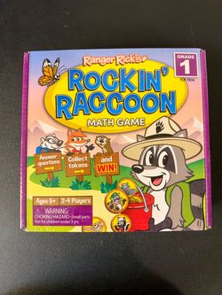 Ranger Rick’s Rockin Raccoon Math Game 2-4 Players Ages 5+ Grade 1 NEW & SEALED