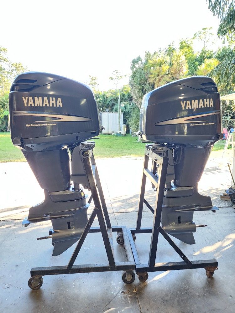 Pair 150 HPDI Yamaha Outboard Motors