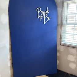 “Bride To Be” Painted Wooden Arch Backdrop