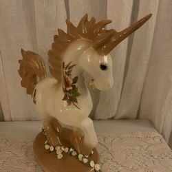 Shabby Chic Ceramic Unicorn 