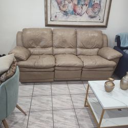 Sofa ...En Cuero Original 