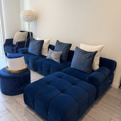 Blue Sectional
