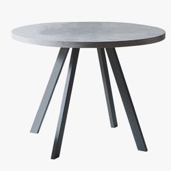 Grey Round Dining Table