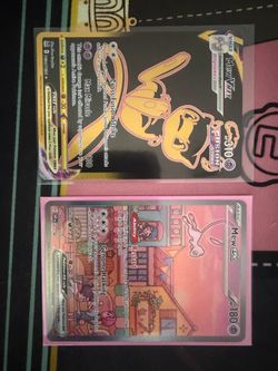 Mew Ex 151 Promo + Mew VMax TG30 Pokemon Card