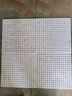 Crema Marfil marble 1/2 × 1/2 12×12 sheet