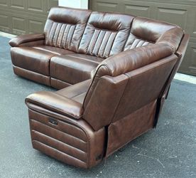 🛋️ Sectional Couch/Sofa - Electric Recliners - Brown - Delivery Available 🚛