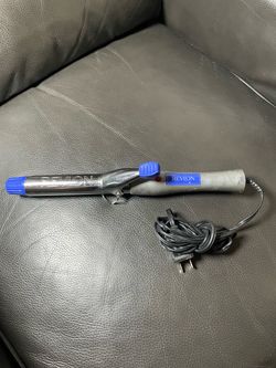 Revlon Curling Iron Silver/Blue Electric Styling Tool Indicator Light