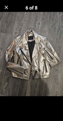 Laundry by Shelli Segal Metallic Moto Jacket