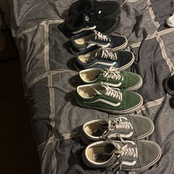 4 Paris Vans Size 8 In Men’s All For $60