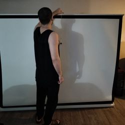 Movie Screen. (Projector)Da-lite 80 x 60 . 100 Inch Diagonal Perfect Condition The Screen Looks Brand New