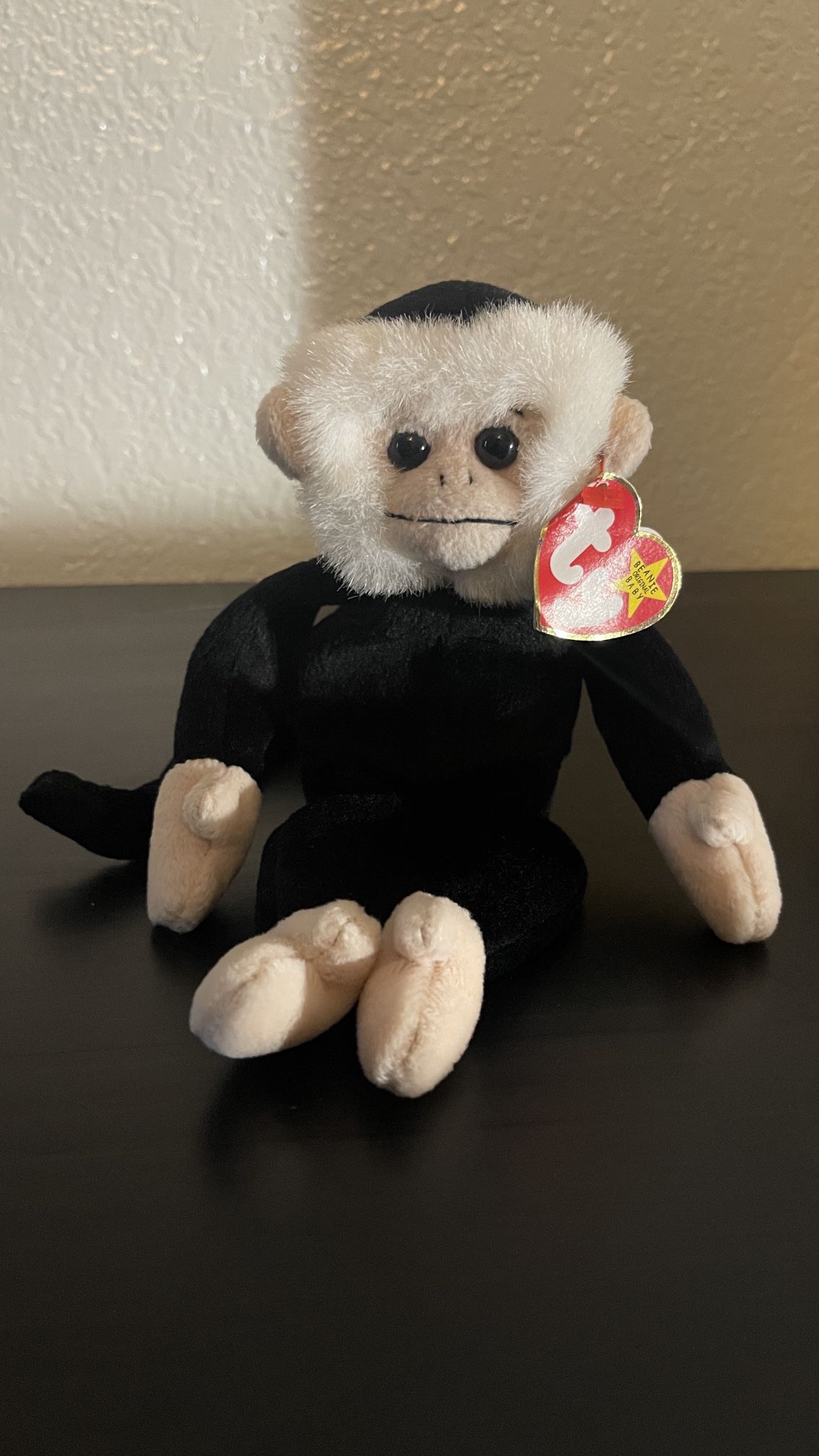 RARE Mooch Monkey Beanie Baby Tag Error 1(contact info removed)