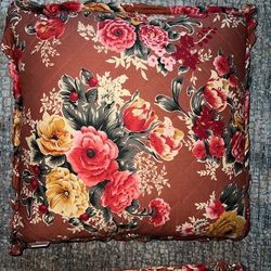 DecorPillows;Baking Items (non stick pan+vintage sifter/colander;) Serving Tray; 2)Umbrellas