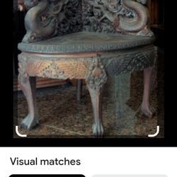 Antique Hand carved Corner Chair