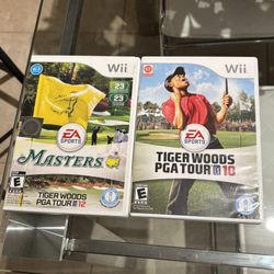 2 Wii Games - Tiger Woods PGA Tour 10 & 12 (masters)