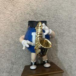 M&M'S DISPENSER COLLECTOR SERIES LIMITED BLUES CAFE EDITION 