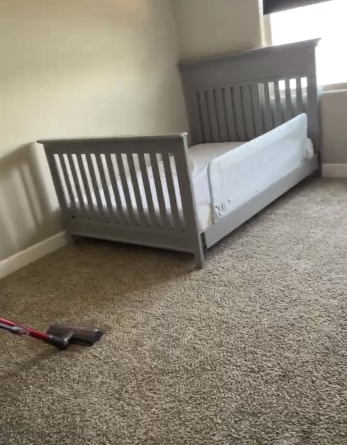 Grey Crib Nursery Combo Baby To Big Kid Set