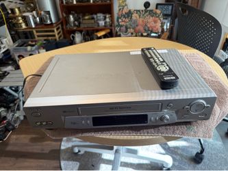 Sony SLV-N81 VCR VHS Player Recorder Hi-Fi Stereo Silver w/ Remote Tested Works