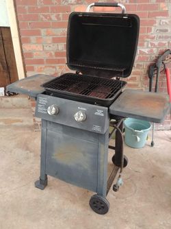 Gas grill.