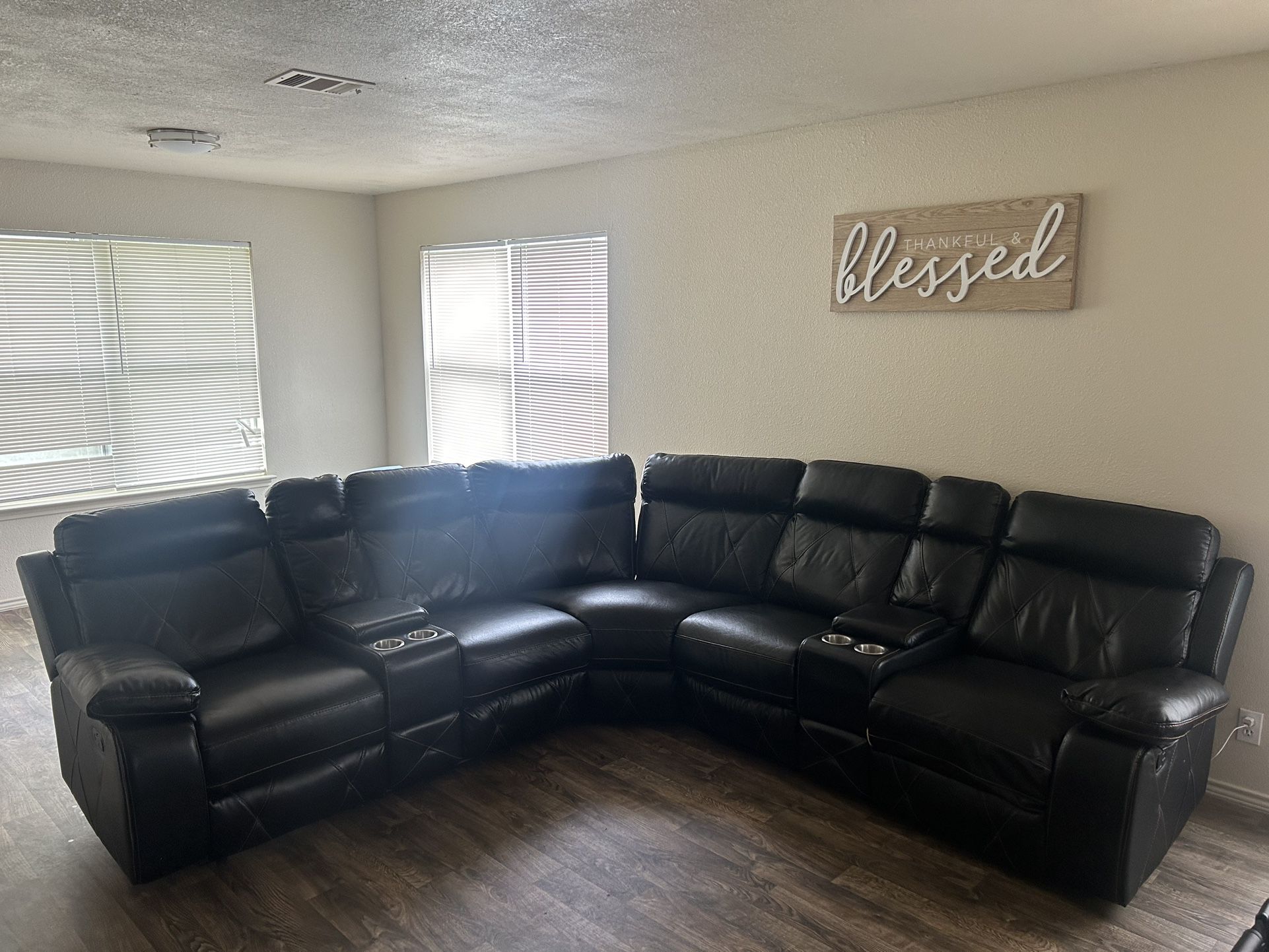 Sectional With Cup holders 