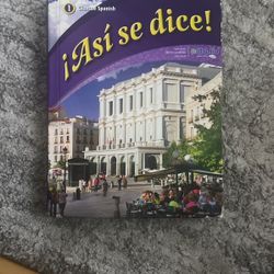Asi Se Dice Hard Cover