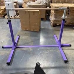 New Gymnastics Bar with Rings for Kids Adjustable Heights Gymnastic Horizontal Bars Junior