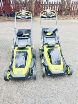 Ryobi New 40v Self Propelled Lawnmower Kit 6ah Battery And Charger $350 Each