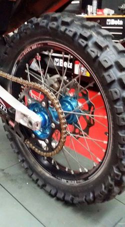 Motorcycle chain and sprockets set