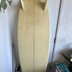 6’2 Surfboard Glass In Fins Double Wing Swallow