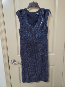 Toz & Ali Navy Blue Sequin Dress