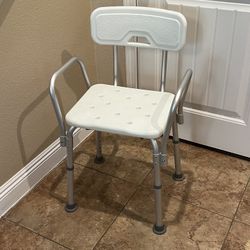 Adjustable Shower Chair With Back 