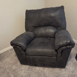 Dark Grey Recliner/rocker Great Condition 