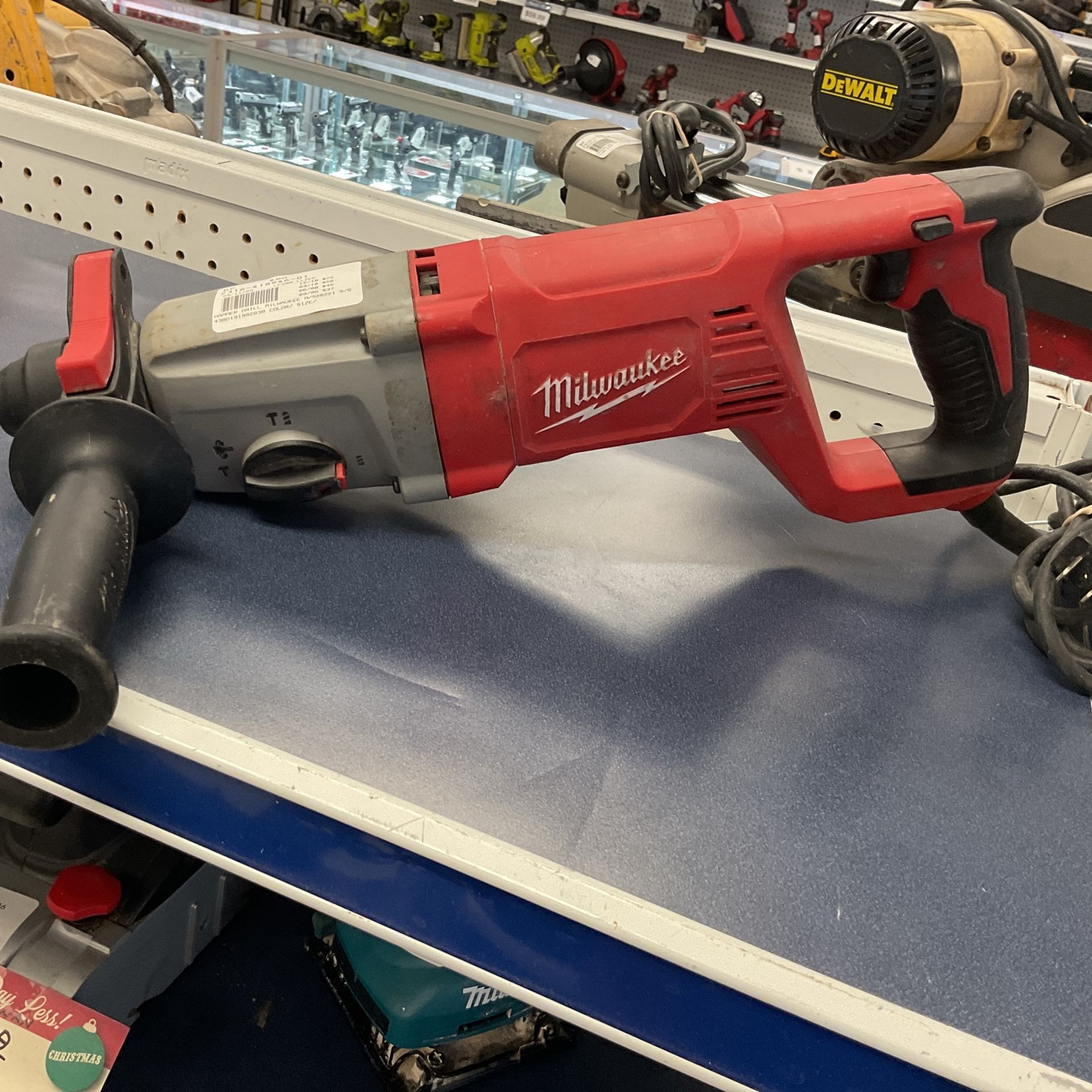 Milwaukee hammer drill.