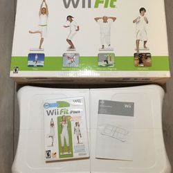 Wii Fit Balance Board + Wii Fit Plus Game (Original Box and Manual Included)