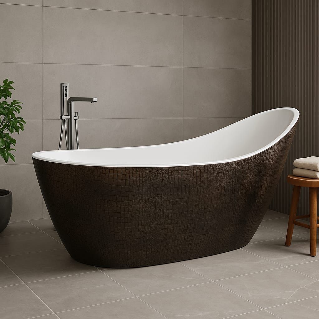 New Bathtub. Bathroom Vanity