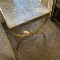 Glass top end table