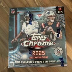 2025 Topps Chrome Football Factory Sealed Fanatics Exclusive Mega Box NEW
