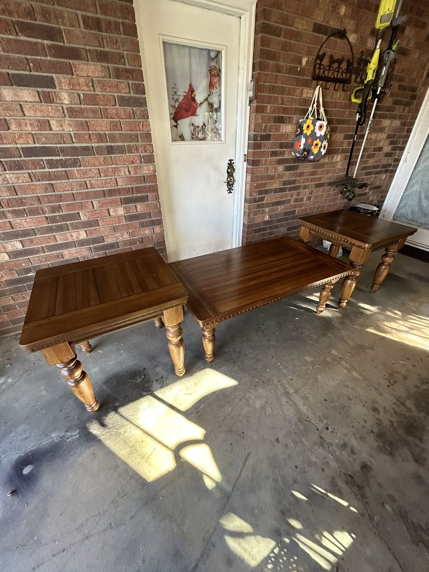 3 Piece Coffee Table & End Tables