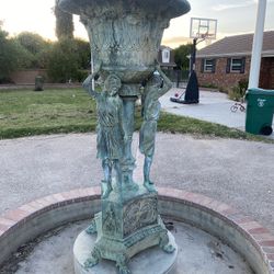 Nice Solid Metal Heavy Duty Greek Style Outdoor Fountain Custom