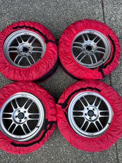 Enkei RPF1 Silver Wheels Set of 4 17x7.5