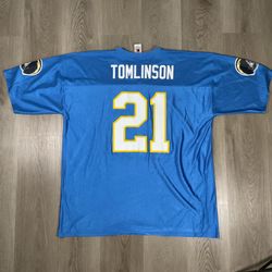 Vintage Reebok Ladainian Tomlinson San Diego Chargers NFL Jersey Blue Mens XXL 21